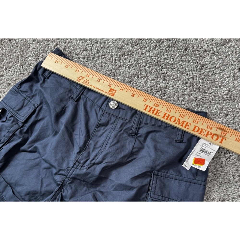 NEW RSQ Tilly's Women's Poplin Cargo Shorts Navy‎ Blue Casual Medium - Picture 6 of 8